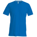 Bleu roi - Front - T-shirt à manches courtes et col en V coupe cintrée Kariban pour homme