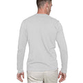 Blanc - Back - T-shirt à manches longues coupe cintrée Kariban pour homme