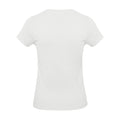 Blanc - Back - Kariban - T-shirt à manches courtes et col en V - Femme