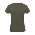Kaki - Back - Kariban - T-shirt à manches courtes et col en V - Femme