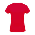 Rouge - Back - Kariban - T-shirt à manches courtes et col en V - Femme