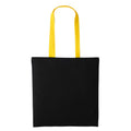 Noir - jaune - Front - Nutshell - Tote bag VARSITY