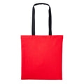 Rouge feu - Noir - Front - Nutshell - Tote bag VARSITY