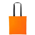 Orange - noir - Front - Nutshell - Tote bag VARSITY