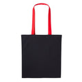 Noir - Rouge feu - Front - Nutshell - Tote bag VARSITY