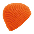 Orange - Front - Beechfield - Bonnet côtelé ENGINEERED - Unisexe