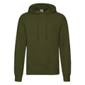 Olive - Front - Fruit Of The Loom - Sweat à capuche - Adulte