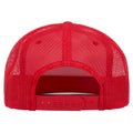 Blanc - Rouge - Back - Yupoong - Casquette trucker