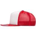 Blanc - Rouge - Side - Yupoong - Casquette trucker