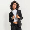 Noir - Pack Shot - Build Your Brand - Veste à capuche MERCH - Femme