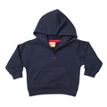 Bleu marine - Front - Larkwood - Sweatshirt à capuche 100% coton - Bébé et enfant