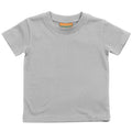 Gris - Front - Larkwood - T-shirt à manches courtes 100% coton - Bébé et enfant
