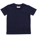Bleu marine - Front - Larkwood - T-shirt à manches courtes 100% coton - Bébé et enfant