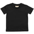 Noir - Front - Larkwood - T-shirt à manches courtes 100% coton - Bébé et enfant