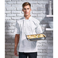 Blanc - Back - Premier - Veste de cuisinier COOLCHECKER - Homme