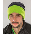 Noir - citron vert - Back - Result Genuine Recycled - Bonnet COMPASS - Adulte