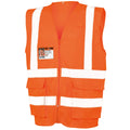 Orange fluo - Front - SAFE-GUARD by Result - Gilet de sécurité EXECUTIVE - Adulte