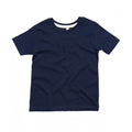 Bleu marine - Beige pâle - Front - Babybugz - T-shirt SUPERSOFT - Enfant