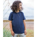 Bleu marine - Beige pâle - Back - Babybugz - T-shirt SUPERSOFT - Enfant