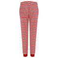 Rouge - blanc - Side - Skinni Fit - Pantalon de détente - Femme