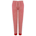 Rouge - blanc - Front - Skinni Fit - Pantalon de détente - Femme