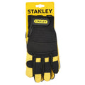 Noir - jaune - Side - Stanley - Gants de sécurité HYBRID PERFORMANCE - Adulte