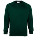 Vert bouteille - Front - Maddins - Sweatshirt - Enfant unisexe