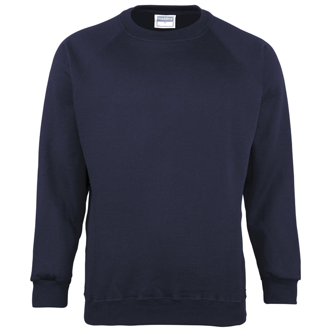 Bleu marine - Front - Maddins - Sweatshirt - Homme