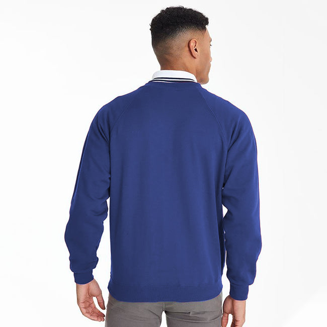 Bleu roi - Side - Maddins - Sweatshirt avec col en V - Homme