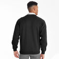 Noir - Side - Maddins - Sweatshirt avec col en V - Homme