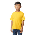 Jaune vif - Front - Gildan - T-shirt SOFTSTYLE - Enfant