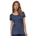 Bleu marine chiné - Side - B&C - T-shirt - Femme