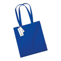 Bleu roi vif - Front - Westford Mill - Tote bag EARTHAWARE ORGANIC BAG FOR LIFE