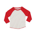 Rouge - Blanc délavé - Front - Babybugz - T-shirt - Bébé