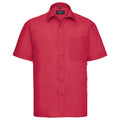 Rouge classique - Front - Russell Collection - Chemise - Homme