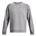 Gris - Blanc - Front - Under Armour - Sweat RIVAL - Adulte