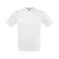 Blanc - Front - B&C - T-shirt EXACT - Homme