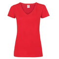 Rouge - Front - Fruit of the Loom - T-shirt VALUEWEIGHT - Femme