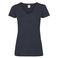 Bleu marine foncé - Front - Fruit of the Loom - T-shirt VALUEWEIGHT - Femme