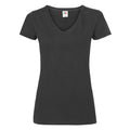 Noir - Front - Fruit of the Loom - T-shirt VALUEWEIGHT - Femme