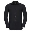 Noir - Front - Russell Collection - Chemise ULTIMATE - Homme