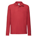 Rouge - Front - Fruit of the Loom - Polo - Enfant