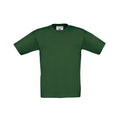Vert bouteille - Front - B&C - T-shirt EXACT - Enfant