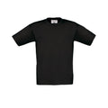 Noir - Front - B&C - T-shirt EXACT - Enfant