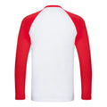 Blanc - Rouge - Back - Fruit of the Loom - T-shirt - Homme