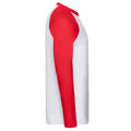 Blanc - Rouge - Side - Fruit of the Loom - T-shirt - Homme