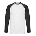 Blanc - Noir - Front - Fruit of the Loom - T-shirt - Homme