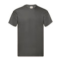 Graphite clair - Front - Fruit of the Loom - T-shirt ORIGINAL - Homme
