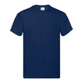 Bleu marine - Front - Fruit of the Loom - T-shirt ORIGINAL - Homme