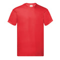 Rouge - Front - Fruit of the Loom - T-shirt ORIGINAL - Homme